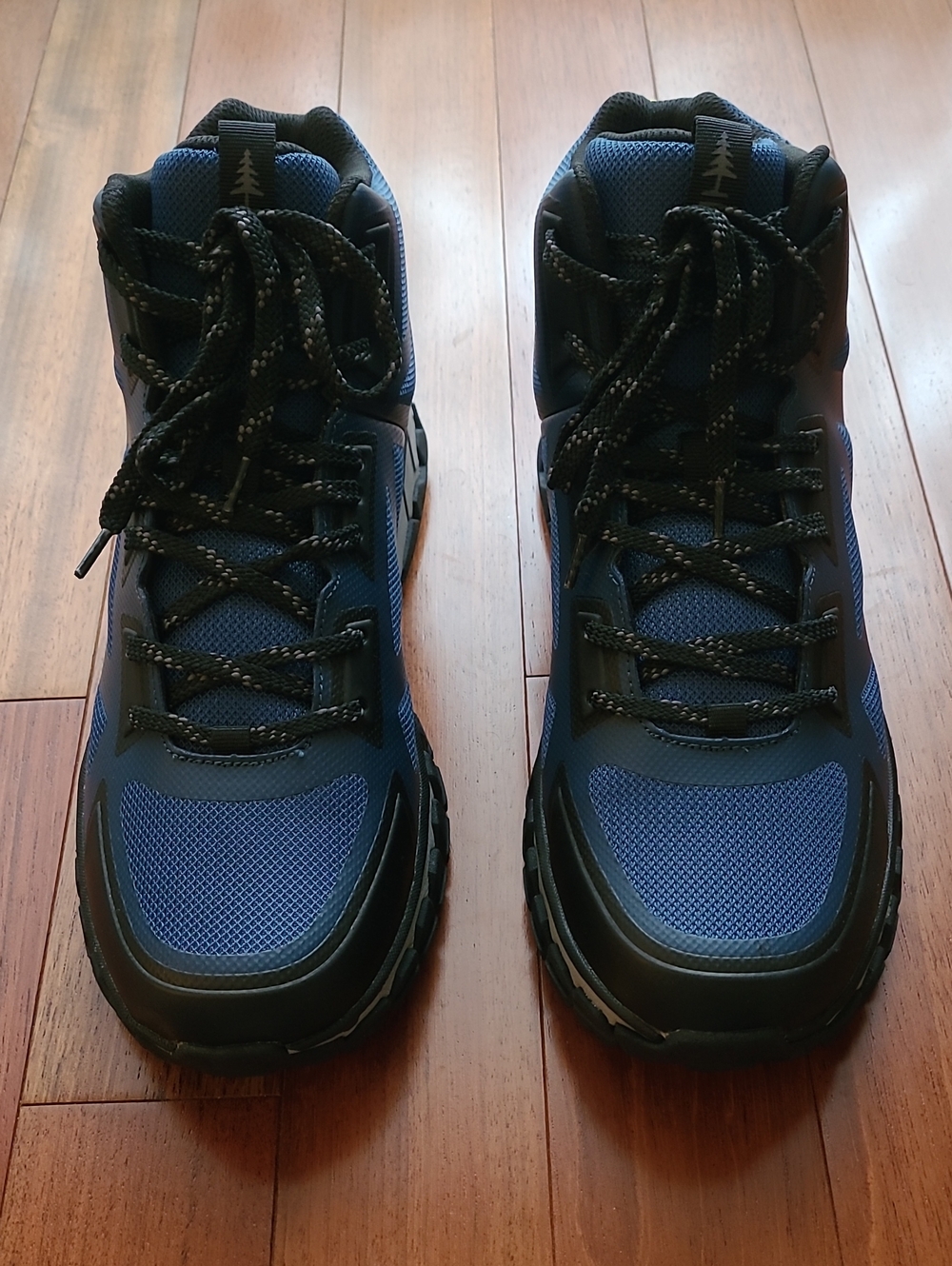 Men's Bass Outdoor Blue and Black Athletic Hiking Shoes